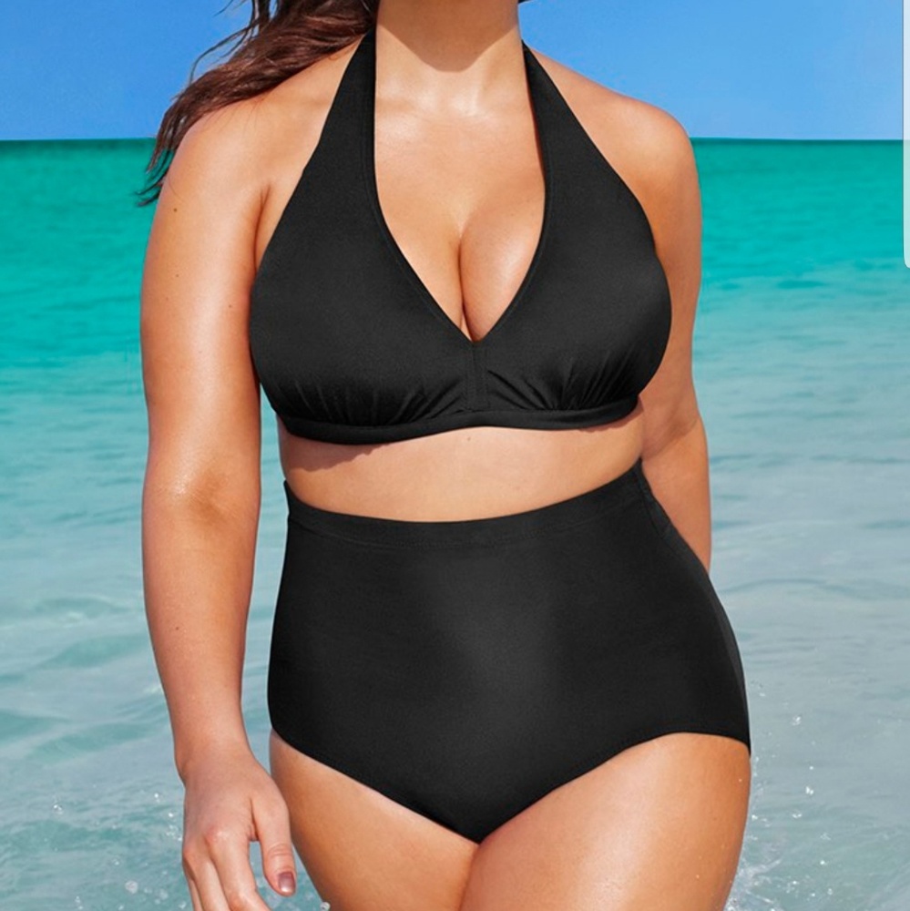 Diva Black High Waist Bikini